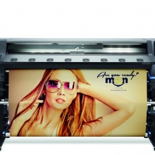Latexová tiskárna HP360, samolepky s ořezem, tisk na polepy vozidel.